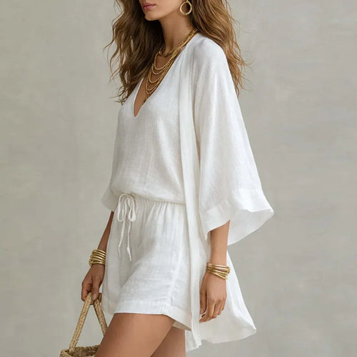 Casual 3-Piece Linen Set for Effortless Summer Style