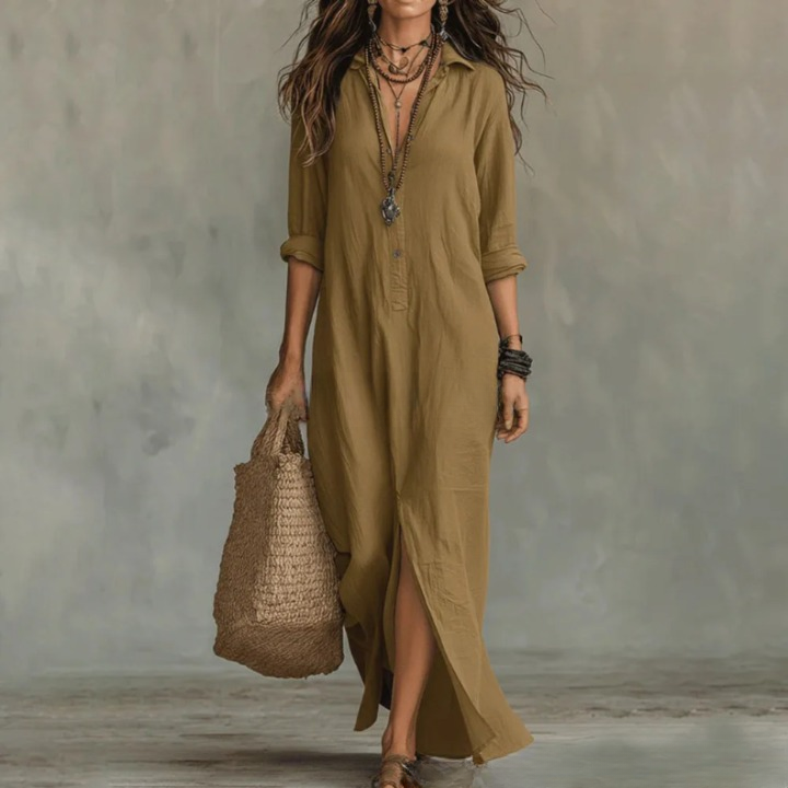 Elegant Maxi Shirt Dress for Effortless Everyday Style